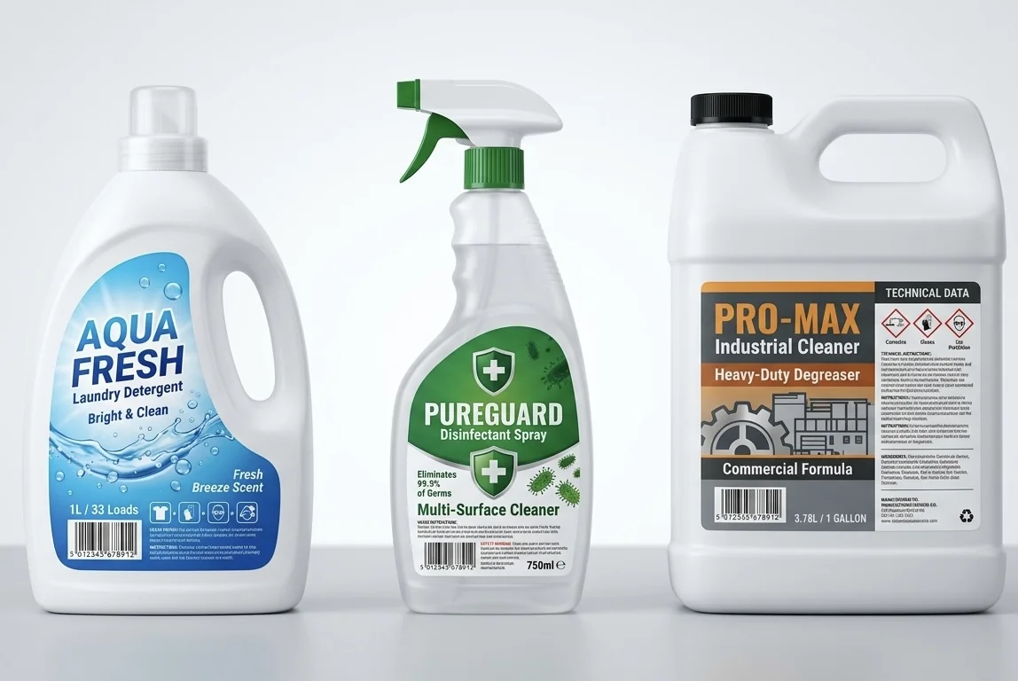 Rótulos para Produtos de Limpeza e Químicos